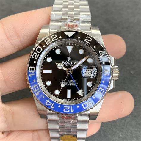 rolex gmt batman fake vs real|rolex gmt batman watch.